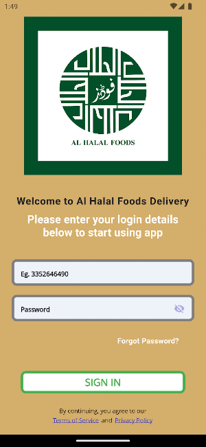 Al-Halal Foods Delivery Screenshot 1
