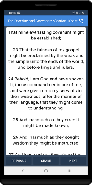 Doctrine and covenants Screenshot 1