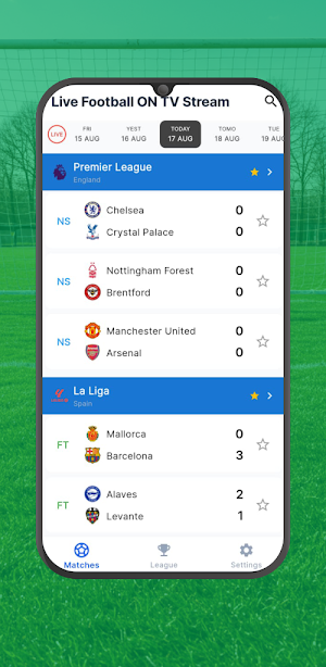 Football Live TV HD Streaming Screenshot 1