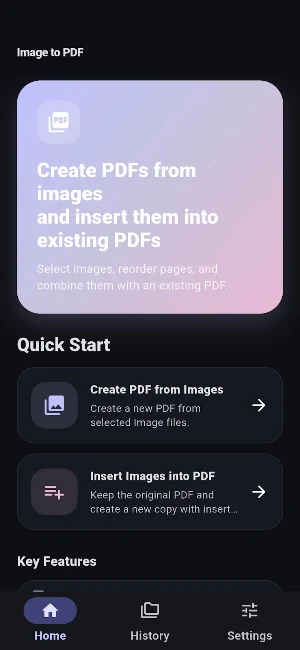 Image to PDF - Insert Images Screenshot 0