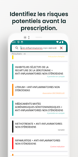 Interactions Médicamenteuses Screenshot 3
