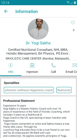 Wholistic Care Clinic Screenshot 2
