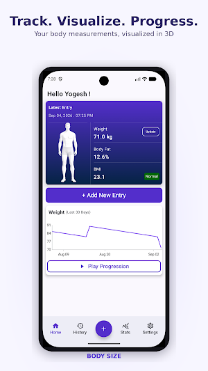 Body Size Screenshot 0