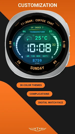 LumeX Digital Face 130 Screenshot 1