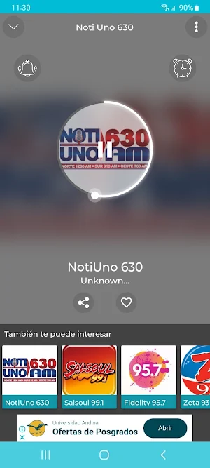NotiUno 630 En Vivo Radio AM Screenshot 2
