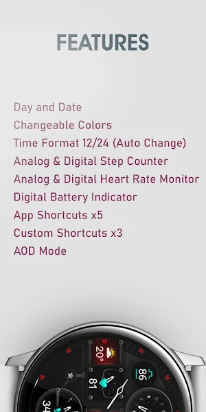 Dream 108 - Hybrid Watch Face Screenshot 3