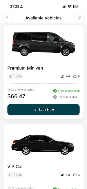 Welcome Port Airport Transfer Screenshot 2