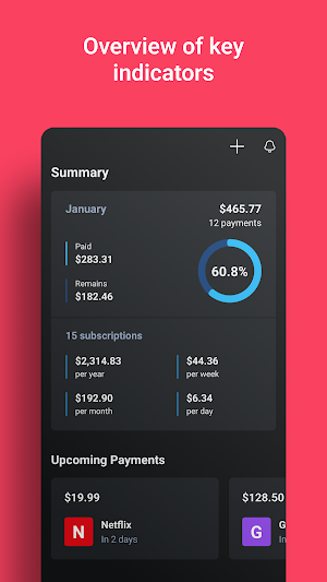 Expensum – Payment Reminder Screenshot 0