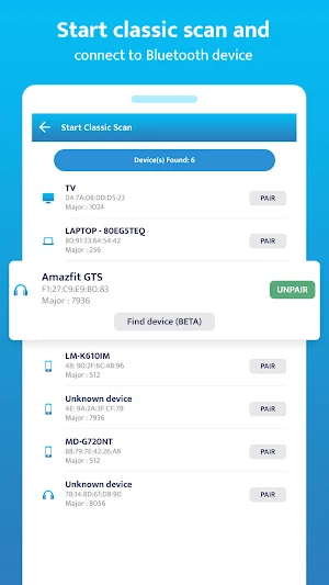 Bluetooth Finder - Scan and Pa Screenshot 2