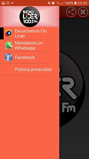 Radio Lider 100.1 Screenshot 0