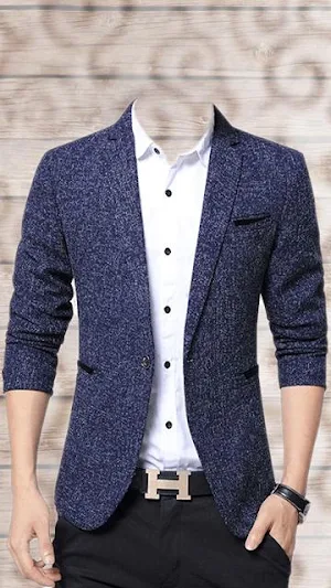 Men Blazer Photo Suit Screenshot 0