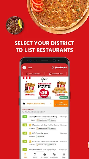 Yemeksepeti - Order Food & Grocery Easily Screenshot 1
