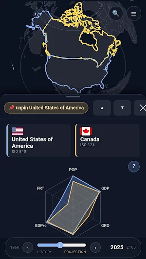Popcast: Population & Forecast Screenshot 3