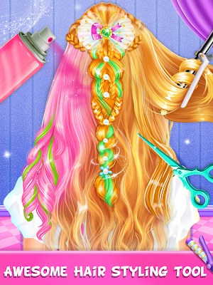 Fashion Braided Hair Salon Stylist - Girls Games Screenshot 3