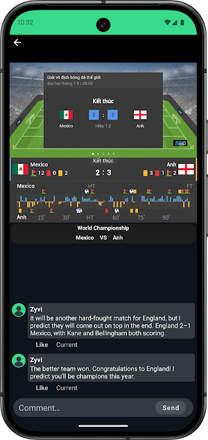 Zivy Futbal: Match Stats Screenshot 1