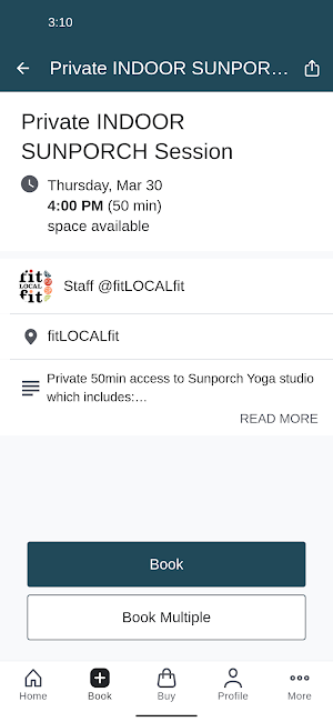 fitLOCALfit Screenshot 2