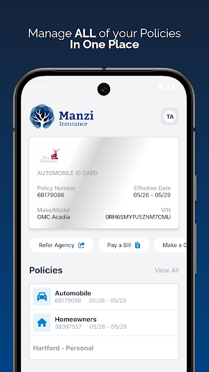 Manzi Insurance Screenshot 0