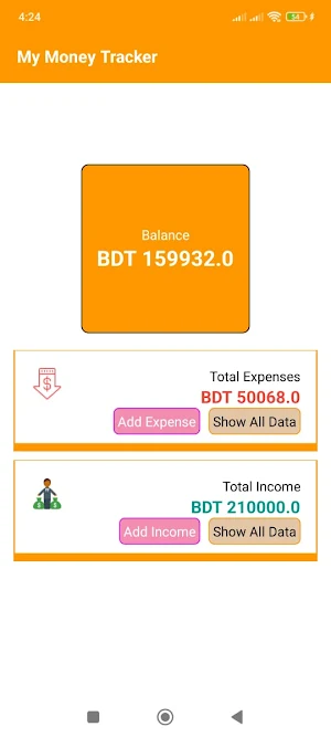 Profit Expense Tracker Screenshot 1