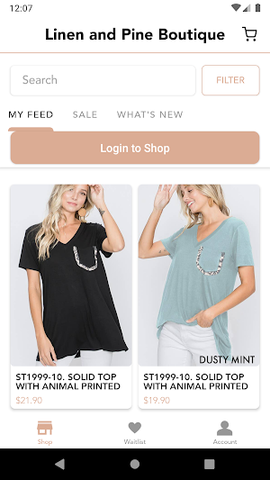 Linen and Pine Boutique Screenshot 1