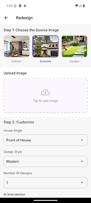 HomeDesignsAI Screenshot 2