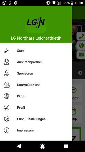 LG Nordharz Leichtathletik Screenshot 1