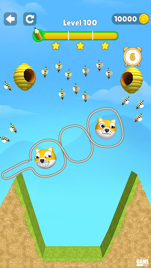 Doge vs Bee 3D: Draw to Save Screenshot 3