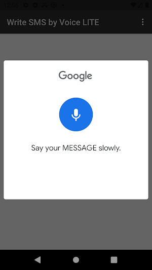 Write SMS by Voice LITE Screenshot 1