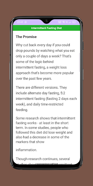 Intermittent Fasting Diet Plan Screenshot 2