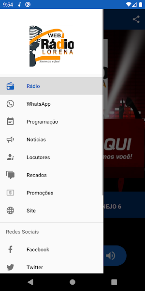 Web Rádio Lorena Screenshot 1