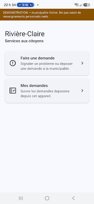 DEMO - Portail Citoyen Screenshot 1