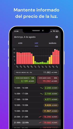 WattLuz - Precio de la Luz Screenshot 0