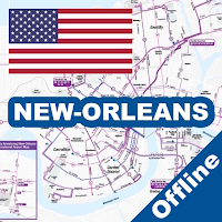 New Orleans Bus Streetcar Map