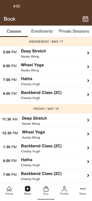CA Yoga Screenshot 1