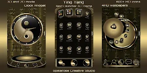 Ying Yang 3D Next Launcher theme Screenshot 0