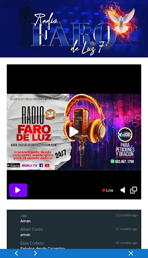 Radio Faro De Luz 7 Screenshot 1