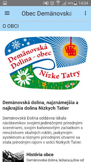 Obec Demänovská Dolina Screenshot 1