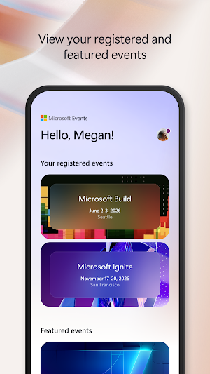 ​Microsoft Events Screenshot 0