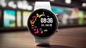 Butterfly Simple Watch Face Screenshot 0