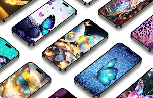 Glowing Butterfly Wallpaper Screenshot 0