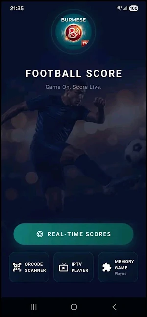 BurmeseTV Live Football App Screenshot 3