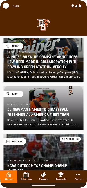 BGSU Athletics Screenshot 0