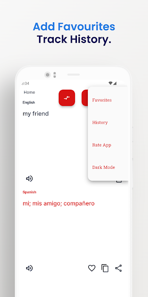 Spanish-English Translator App Screenshot 2