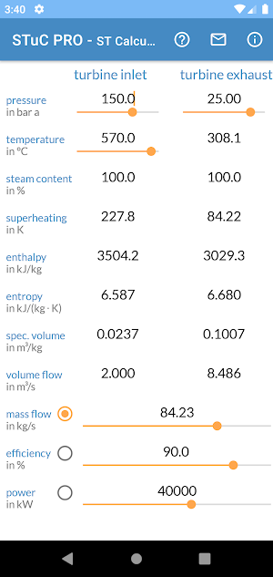 STuC PRO - Steam Turbine Calcu Screenshot 0