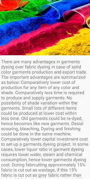 Advantages of garments dyeing Screenshot 3