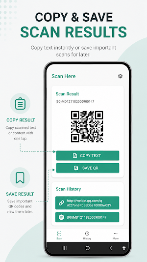 Scan Here: QR Code Scanner Screenshot 2