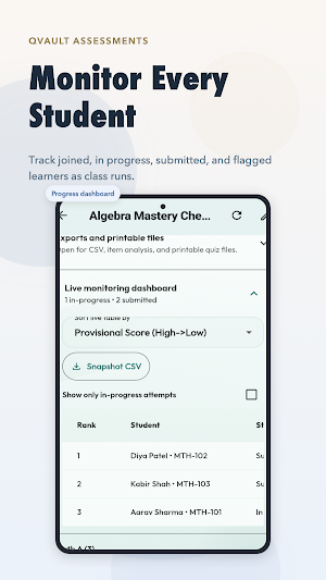 QVault-Assessments Screenshot 1