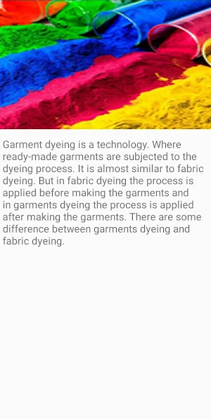 Advantages of garments dyeing Screenshot 0