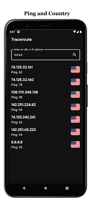 Traceroute IPv4 & IPv6 Screenshot 1