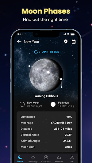 Moonphase & Horoscope Screenshot 0