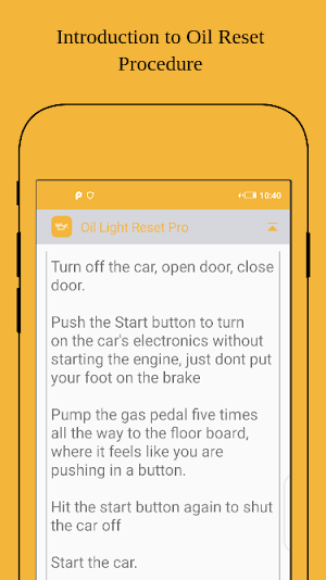 Oil Light Reset Pro - Service Reset Free Screenshot 1